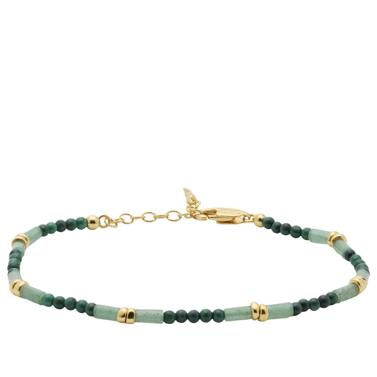 Missoma Women's Beaded Gemstone Bracelet in Green