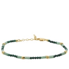Missoma Women's Beaded Gemstone Bracelet in Green