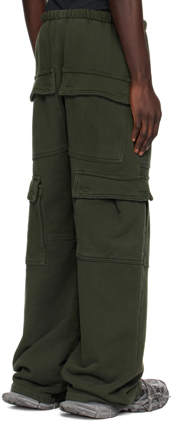 GREG ROSS Khaki Cargo Lounge Pants