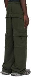 GREG ROSS Khaki Cargo Lounge Pants
