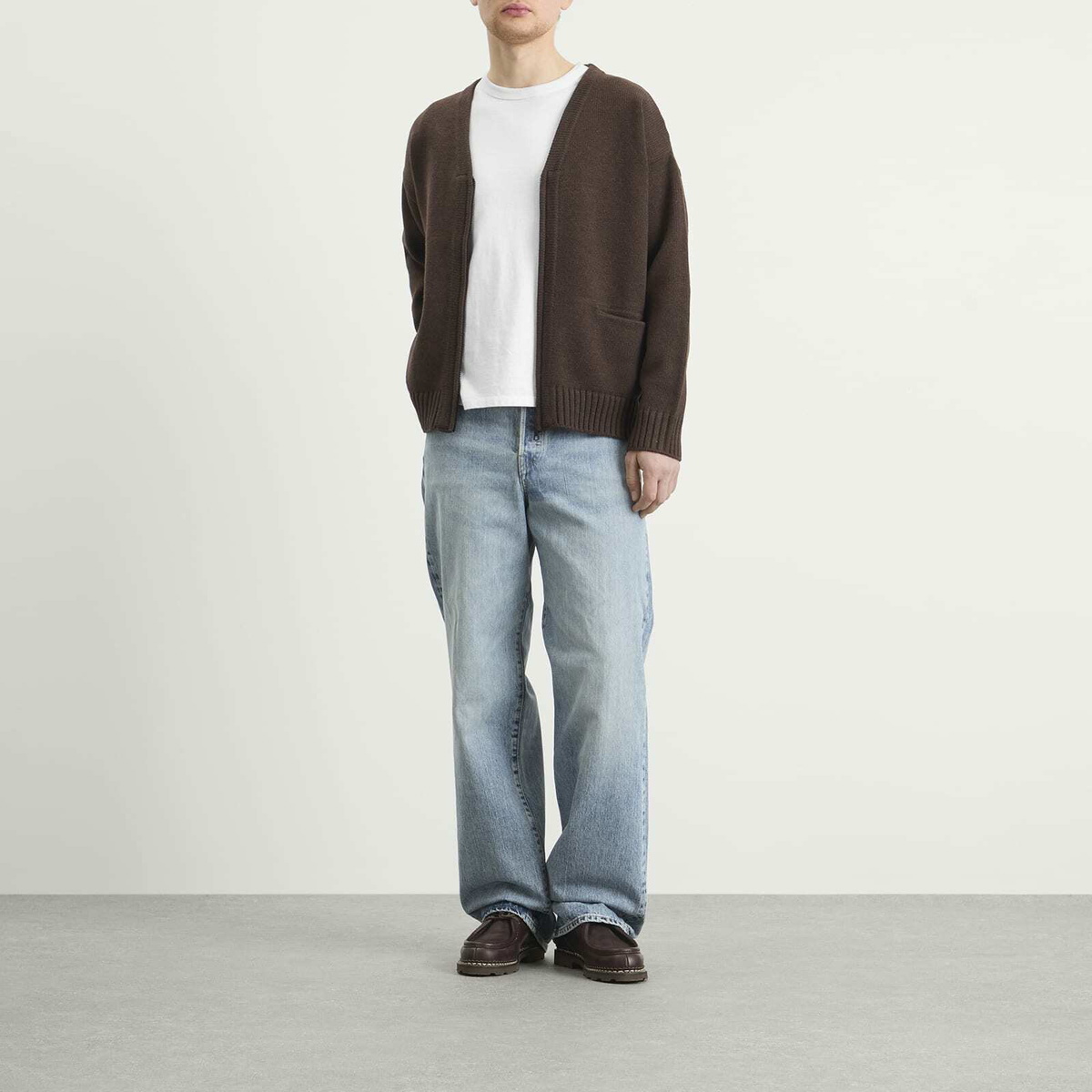 WTAPS Men's Palmer Zip Cardigan in Brown