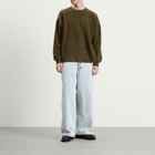 YMC Men's Studio Wool Blend Sweatshirt in Dark Green
