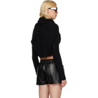 Rick Owens Black Tower LS Cowl Sweater
