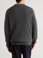 Theory - Toby Waffle-Knit Cashmere Sweater - Gray