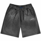 Awake NY Sun Bleached Classic Logo Short in Charcoal