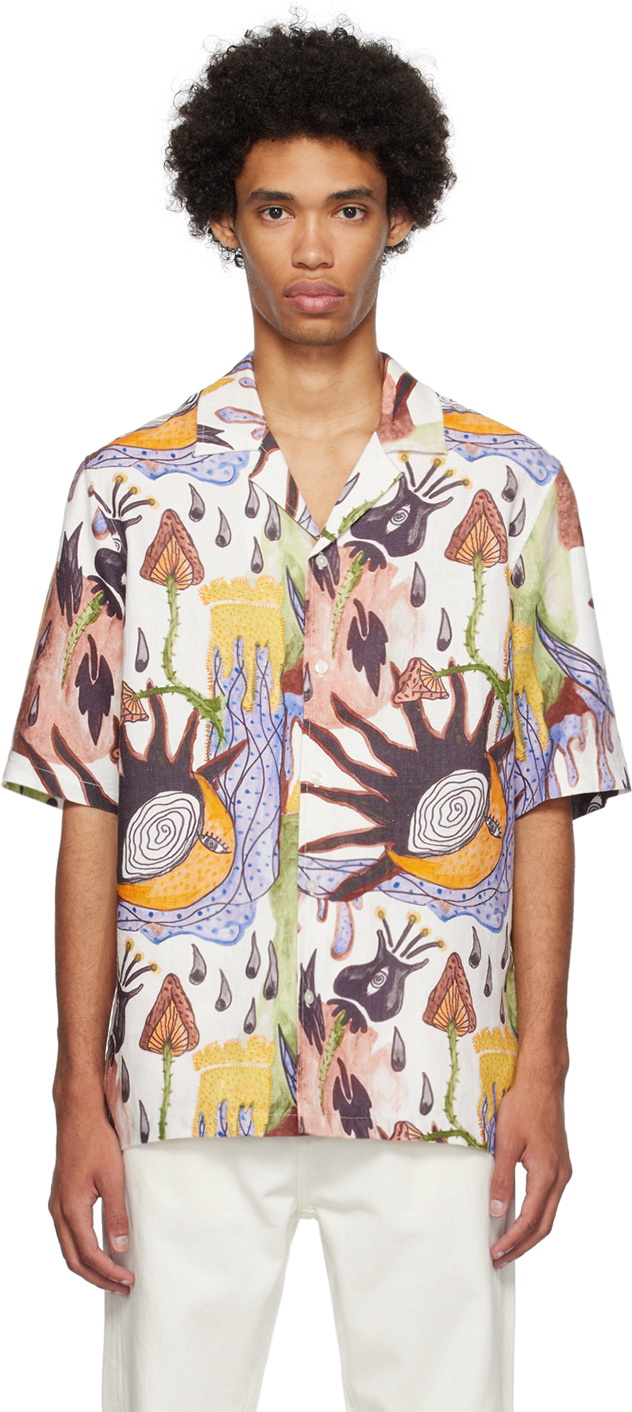 Ax Shurt Samsøe Samsøe Off-White Oscar AX Shirt Samsøe Samsøe
