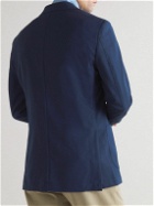Peter Millar - Excursionist Unstructured Stretch Wool and Silk-Blend Blazer - Blue