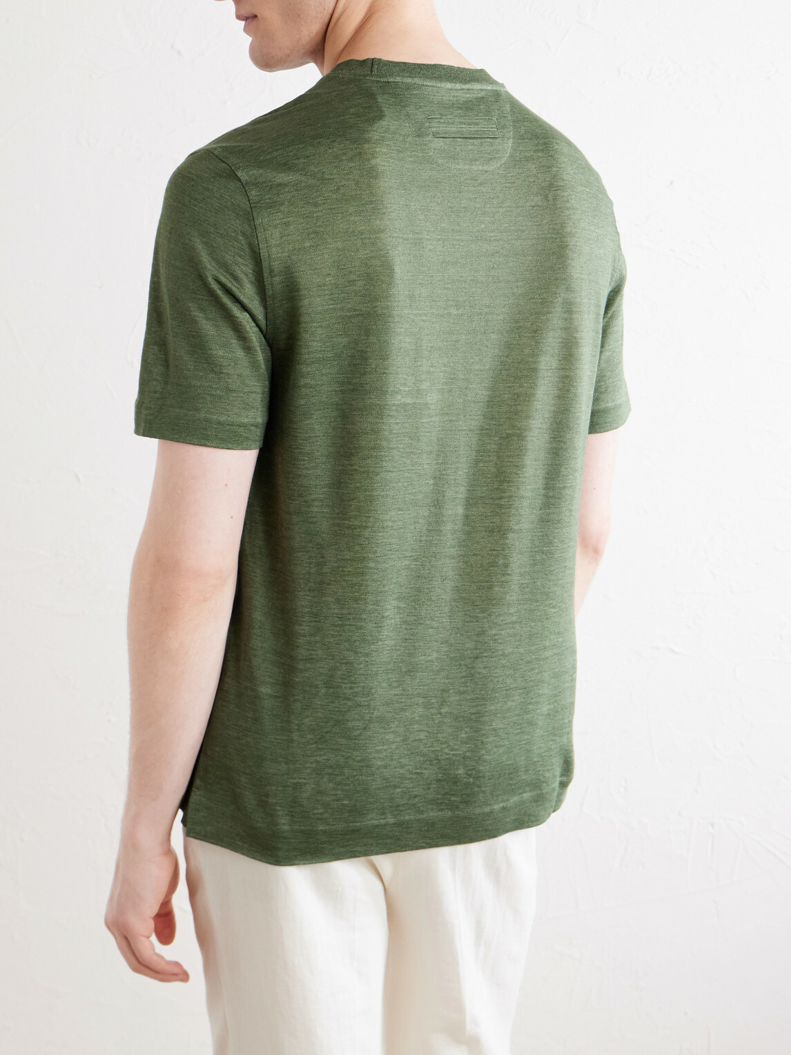 Zegna - Oasi Knitted Linen T-Shirt - Green