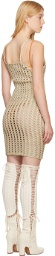 Isa Boulder SSENSE Exclusive Taupe Minicable Reversible Midi Dress