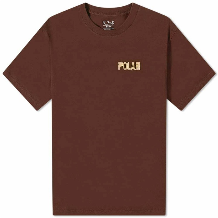 Photo: Polar Skate Co. Men's Earthquake Logo T-Shirt in Brown