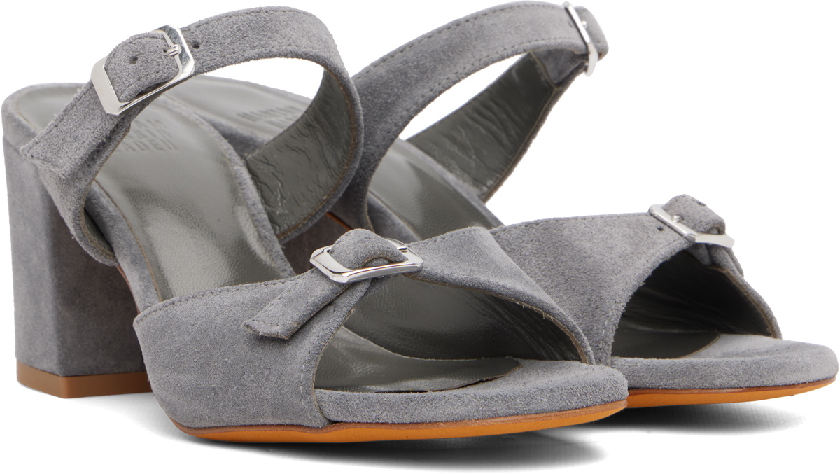 Maryam Nassir Zadeh Gray Una Heeled Sandals