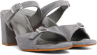 Maryam Nassir Zadeh Gray Una Heeled Sandals
