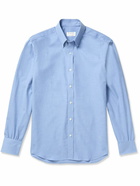 Kingsman - Button-Down Collar Cotton-Twill Shirt - Blue