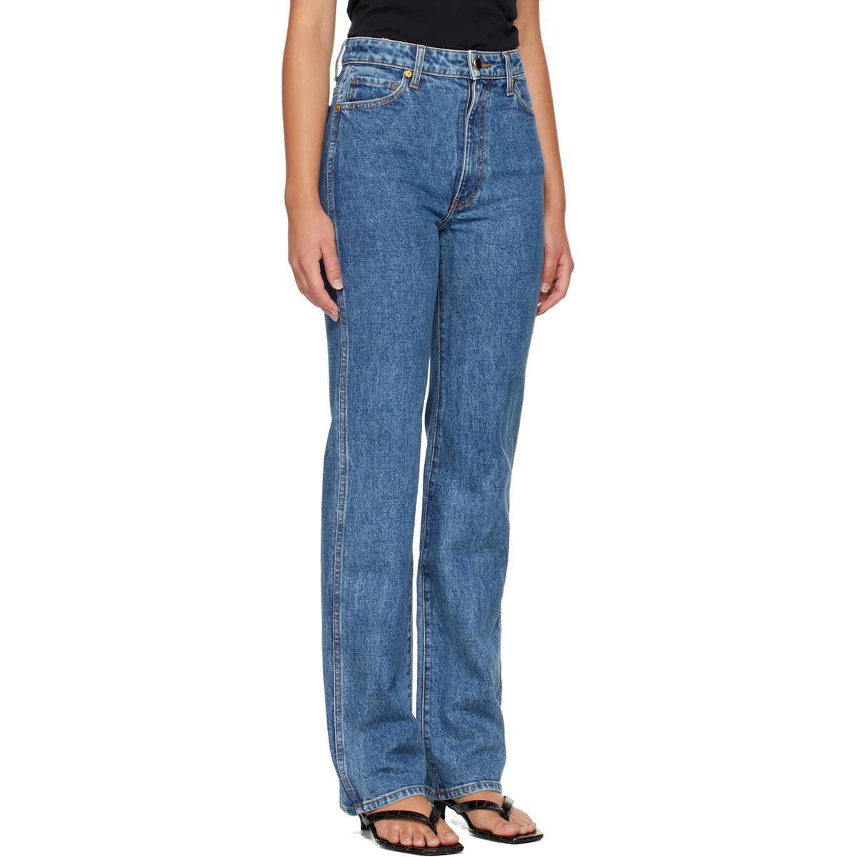 KHAITE Blue Danielle Stretch Jeans
