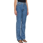 KHAITE Blue Danielle Stretch Jeans