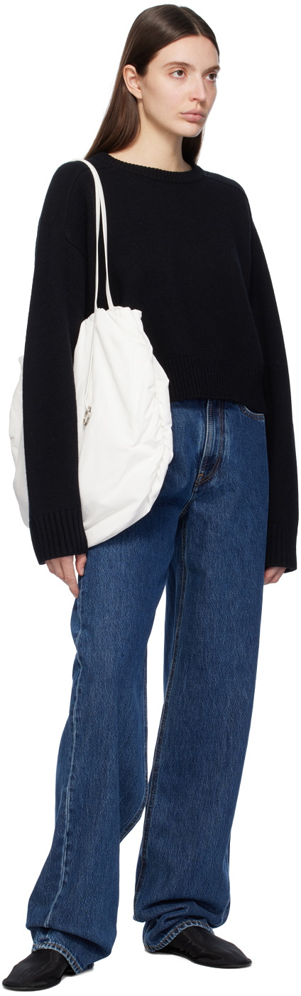 NWOT Loulou Studio Bruzzi Women's Tan Cashmere Wool Cropped Sweater Medium