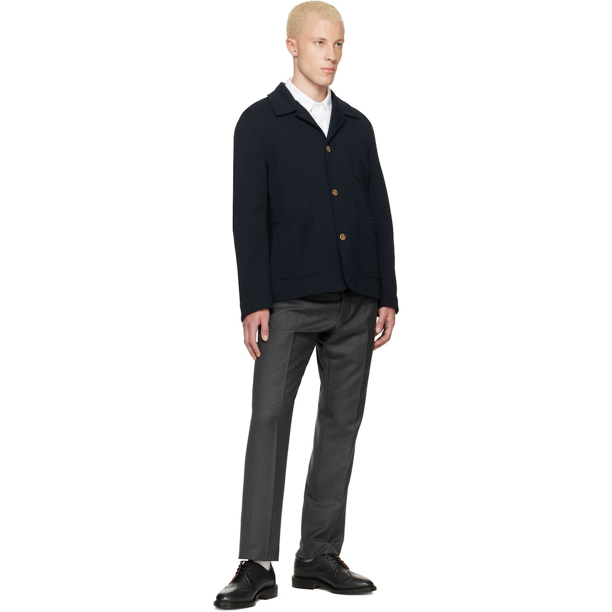 Thom Browne Navy Car Jacket