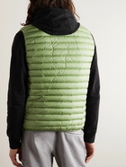 Stone Island - Logo-Appliquéd Garment-Dyed Quilted Shell Down Gilet - Green