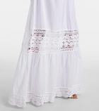 Anna Kosturova Filigree crochet halterneck maxi dress