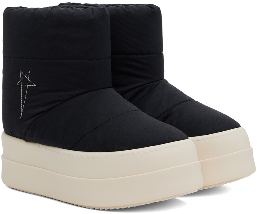 Rick Owens DRKSHDW Black Porterville Mega Bumper Low Lunar Boots