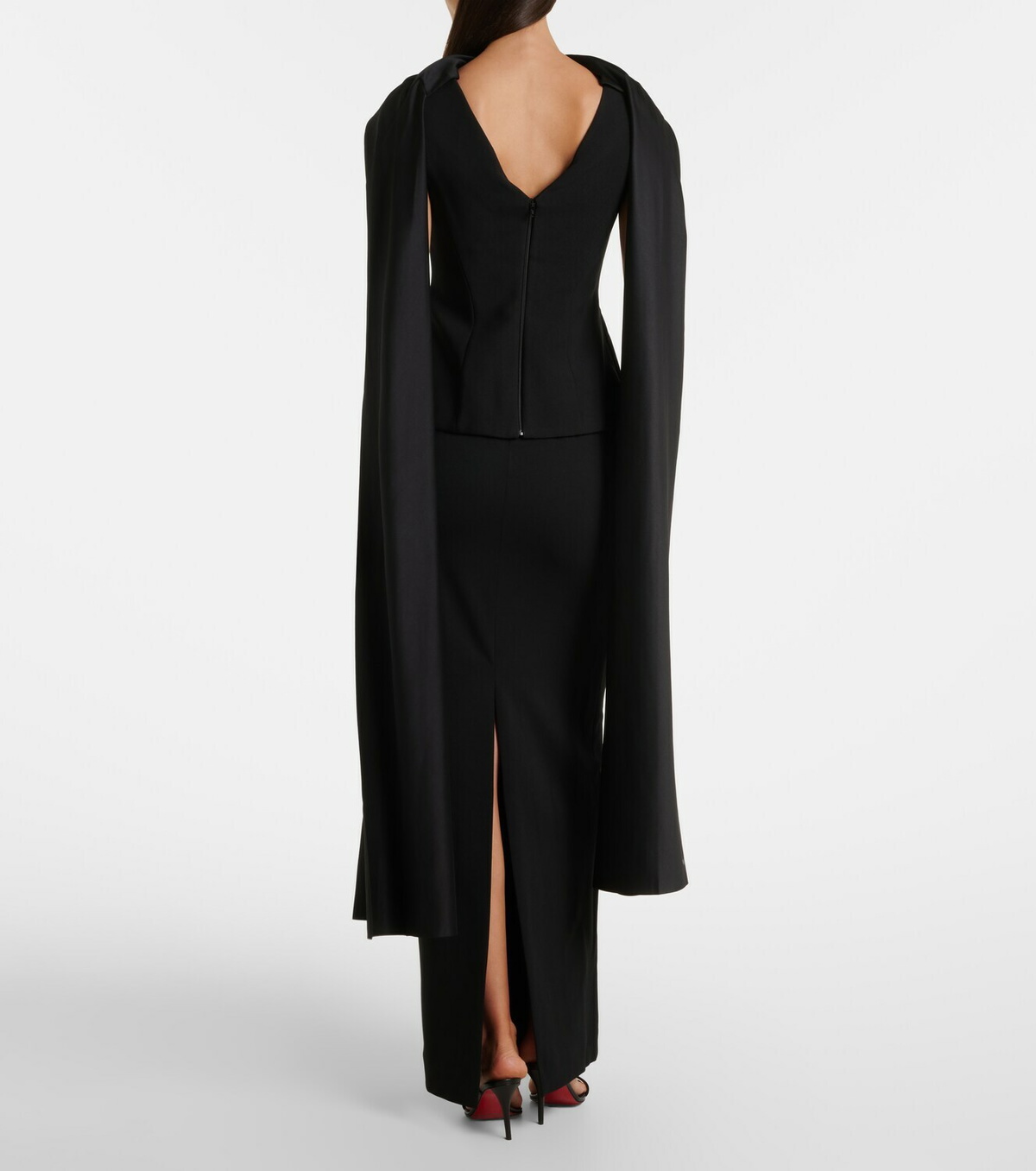 Solace London Annie scarf-detail gown