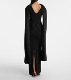 Solace London Annie scarf-detail gown