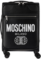 Moschino Black Double Smiley Suitcase