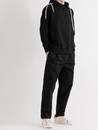 CRAIG GREEN - Lace-Detailed Loopback Cotton-Jersey Hoodie - Black