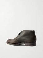 Edward Green - Lanark Waxed-Suede Desert Boots - Brown
