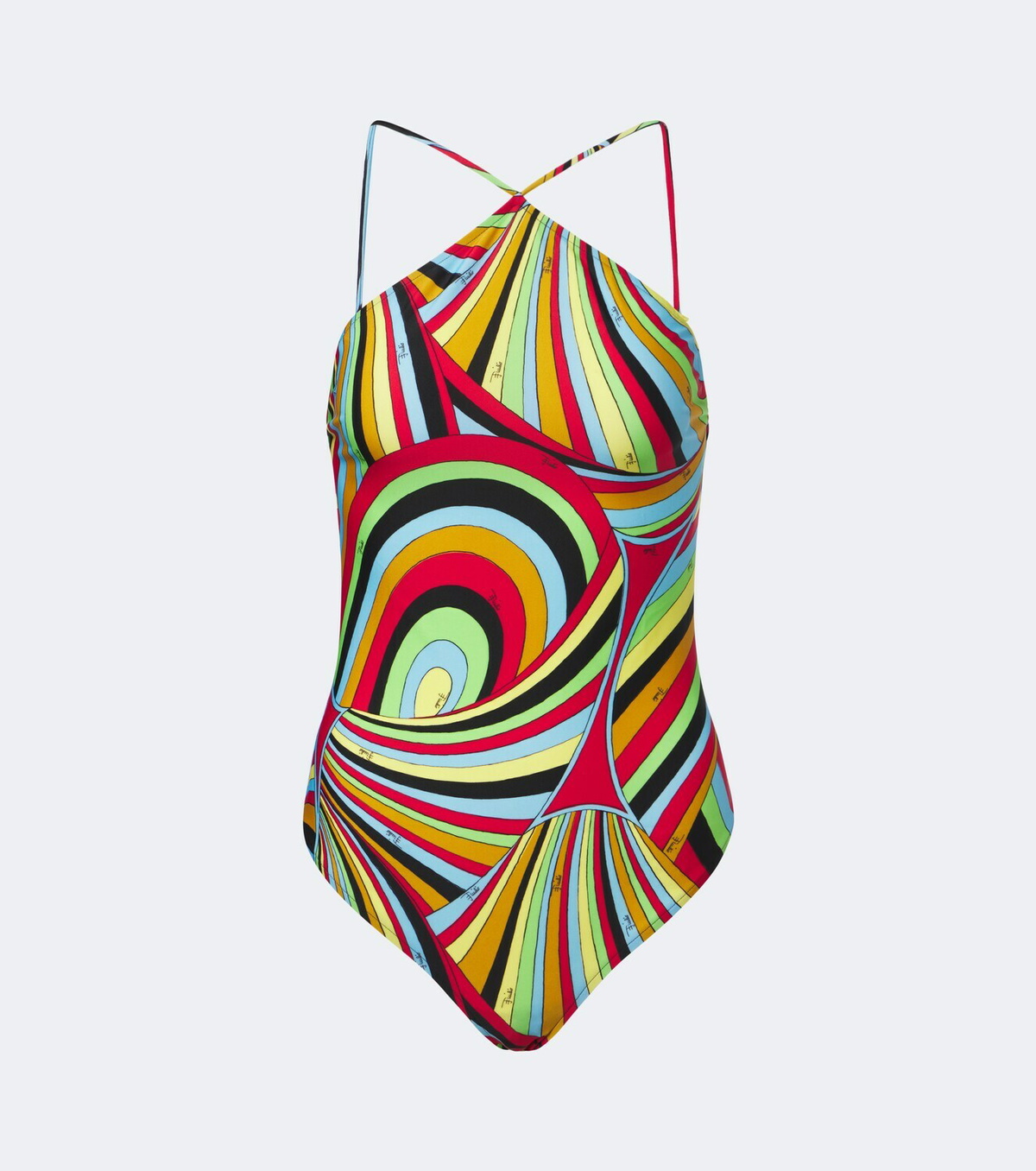 Pucci Iride halterneck swimsuit