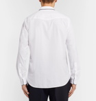 Officine Generale - Piped Cotton-Seersucker Shirt - Men - White