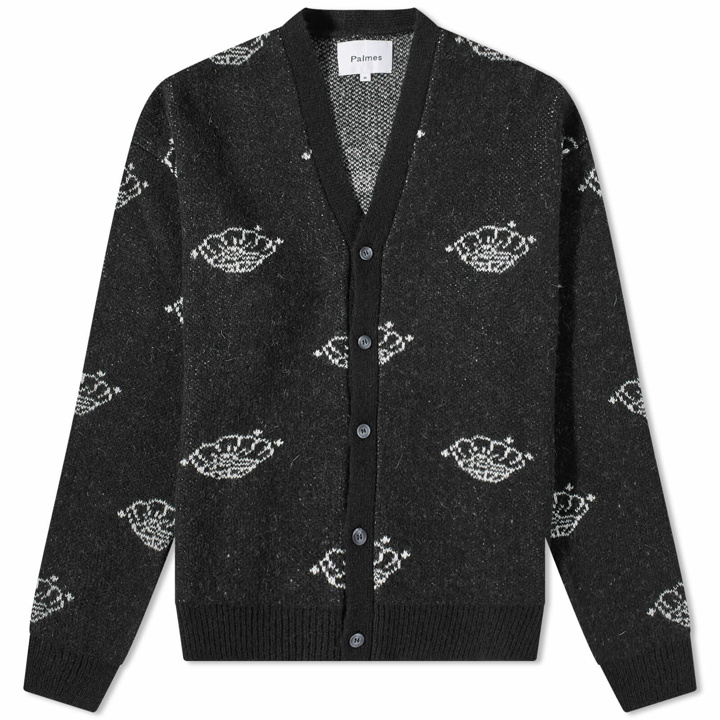 Photo: Palmes Men's Pearl Knitted Cardigan in Black