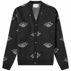 Palmes Men's Pearl Knitted Cardigan in Black