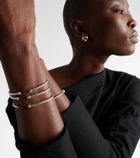 David Yurman Micro Cable Flex® sterling silver and 14kt gold cuff bracelet with topaz