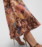 Zimmermann August floral linen midi dress