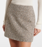Blazé Milano Coci linen-blend tweed miniskirt