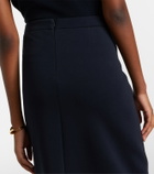 'S Max Mara Cotton-blend midi skirt