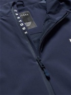 Castore - Logo-Print Stretch-Shell Half-Zip Golf Jacket - Blue