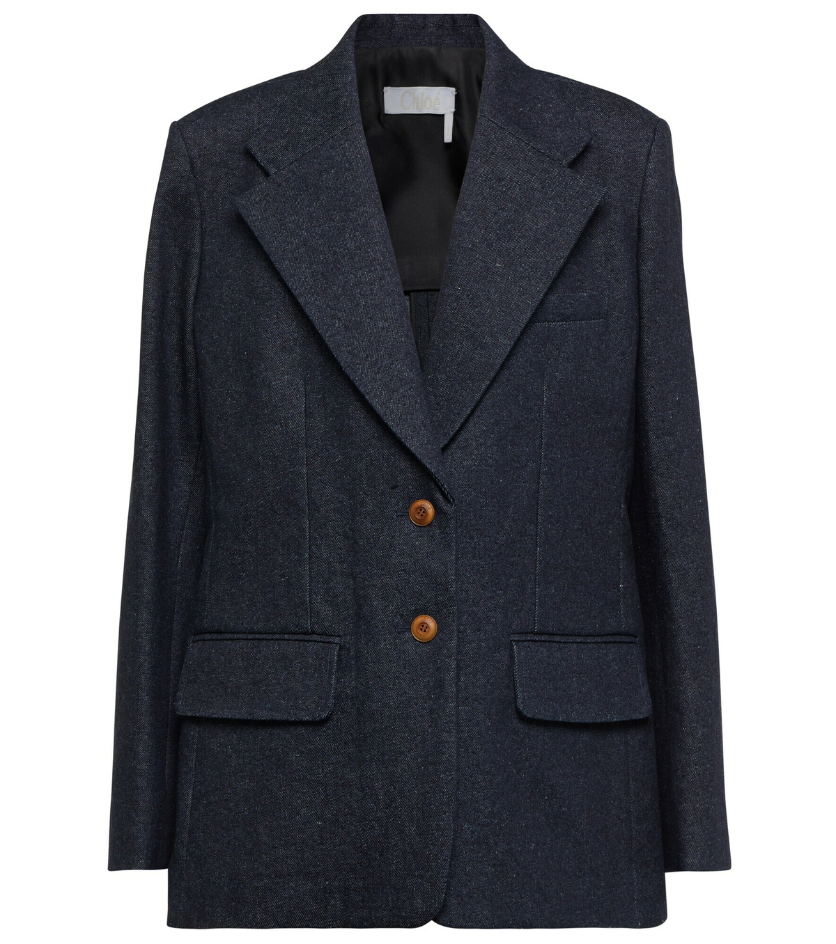 【関税&送料込】Chloe Embroidered Wool Blazer Chloe Horse Embroidered Blazer in Black | FWRD