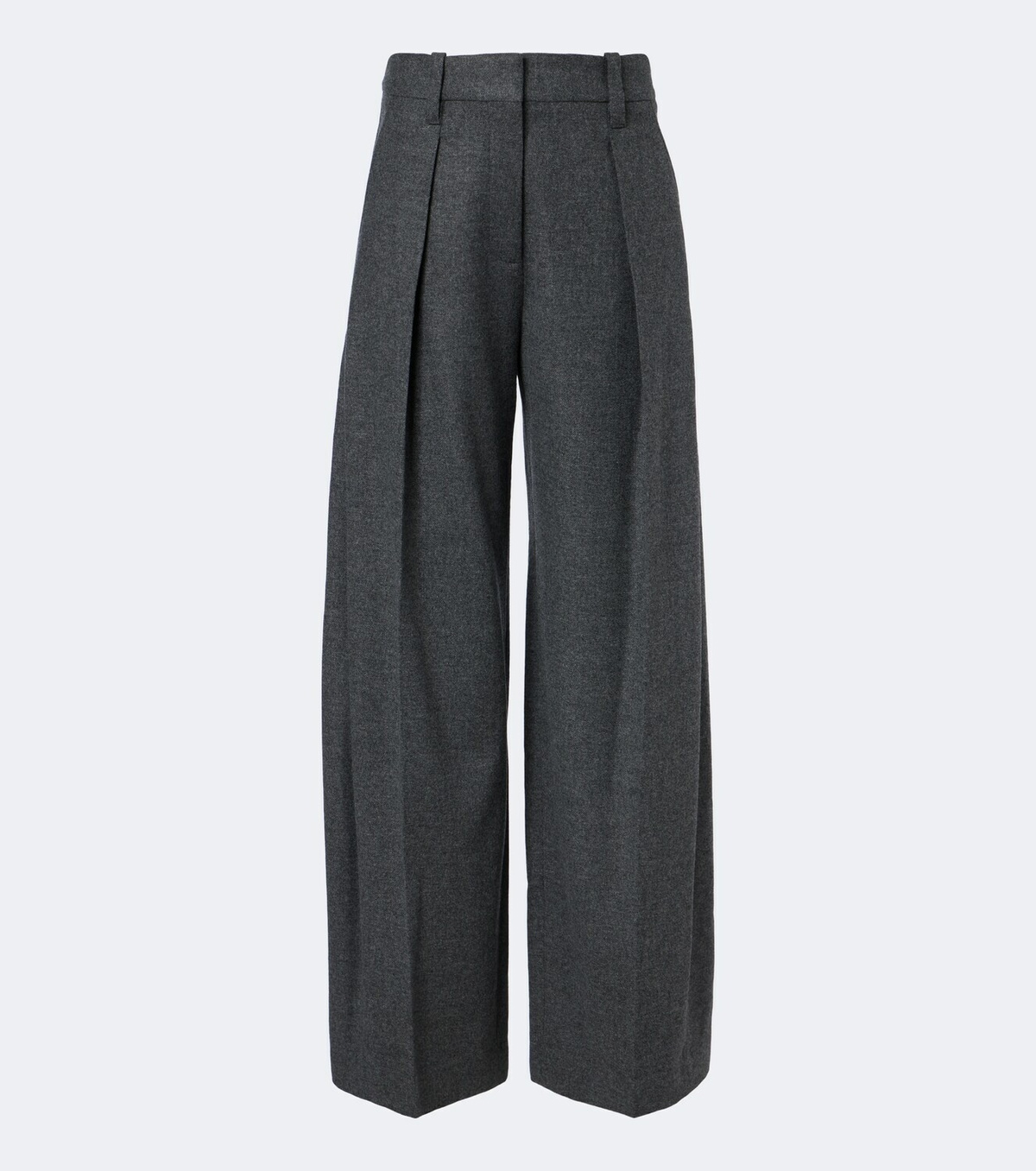Brunello Cucinelli Pleated wool and cashmere wide-leg pants