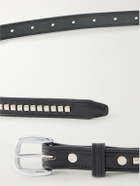 Monitaly - Extra Long Clincher 1.5cm Studded Leather Belt