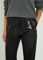 Maison Margiela Coated Straight-leg Wool Trousers Black
