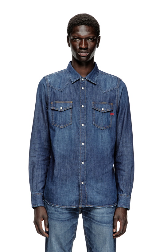 Photo: Diesel Denim overshirt - Denim Shirts Mens in Blue