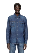 Diesel Denim overshirt - Denim Shirts Mens in Blue