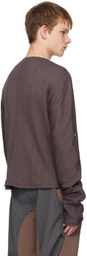 Uncertain Factor Purple Vertigo No. 1 Cardigan