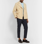 Séfr - James Double-Breasted Crochet-Knit Blazer - Neutrals