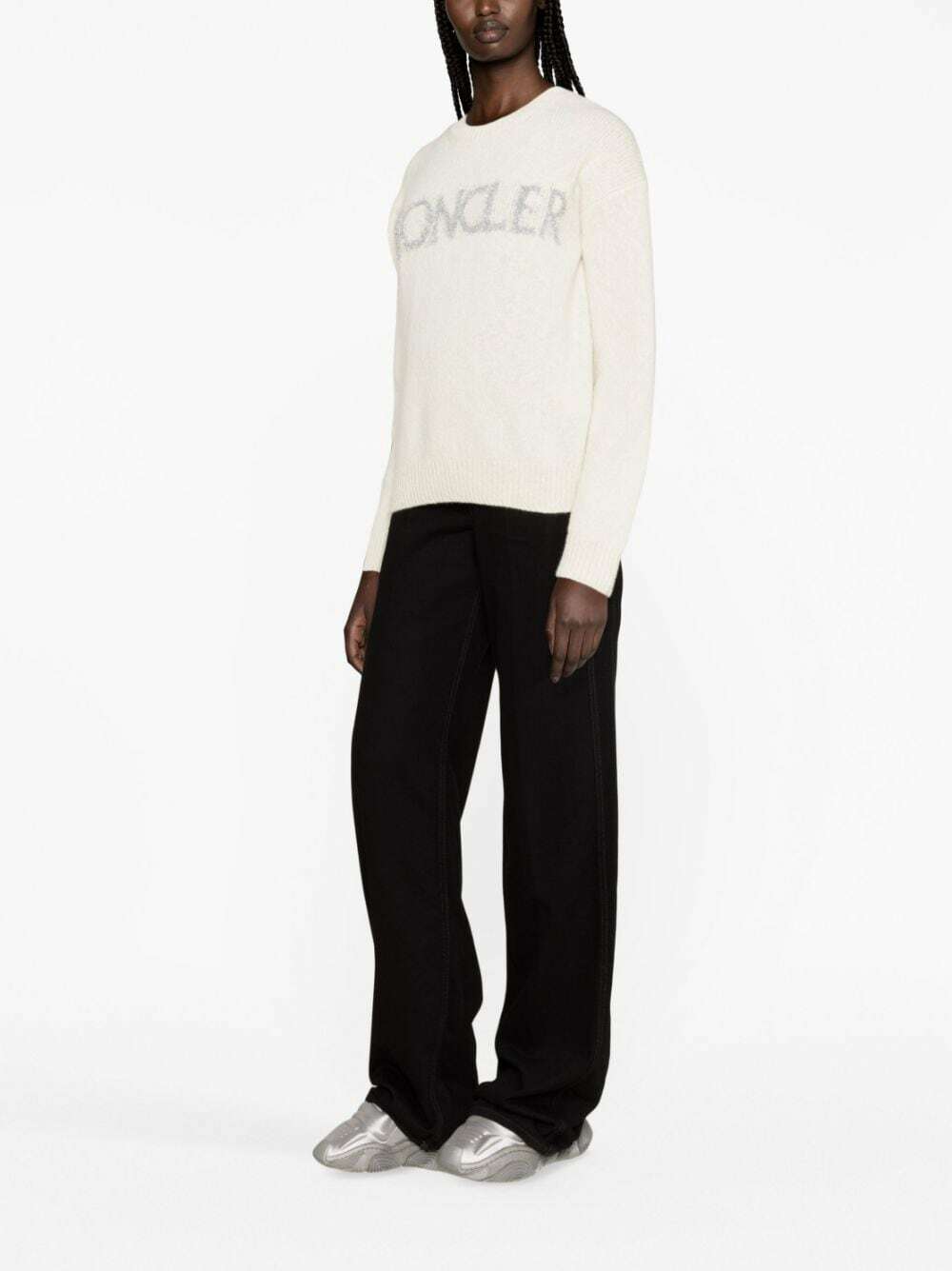 MONCLER - Logo Wool Jumper Moncler