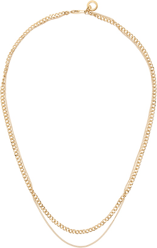 Photo: A.P.C. Gold Minimal Necklace