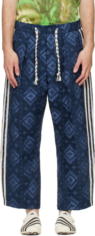 Photo: adidas Originals Blue Edison Chen Edition CLOT Track Pants