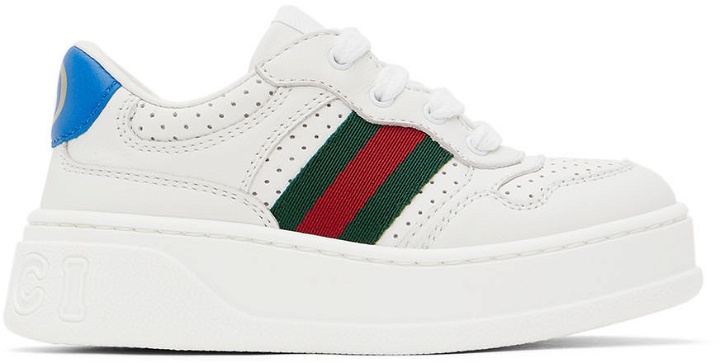 Photo: Gucci Baby White House Web Sneakers